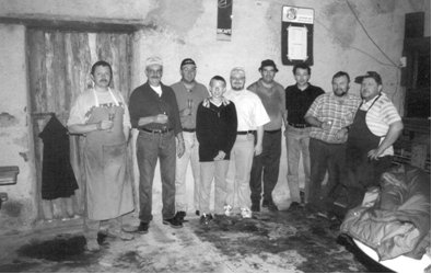 Méindes nom Scheierfest 2001 – Opraumaarbechten: Millen Eugène, Laschette Marco, Wagner Claude, Millen Michel, Schumacher Mike, Bentner Carlo, Hubert Georges, Poos Pierrot an Schuller Jos